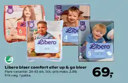 Kvickly Libero bleer comfort eller up & go bleer tilbud