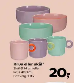 Kvickly Krus eller skål tilbud