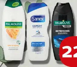 Kvickly Palmolive eller Sanex Showergel tilbud