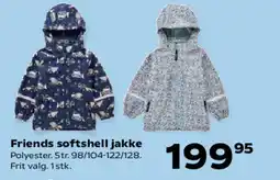 Kvickly Friends softshell jakke tilbud