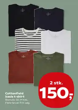 Kvickly Cottonfield basis t-shirt tilbud