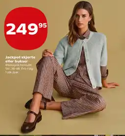 Kvickly Jackpot skjorte eller bukser tilbud