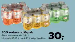 Kvickly EGO sodavand 6-pak tilbud