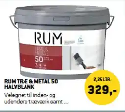 XL-BYG Rum Træ & Metal 50 halvblank tilbud