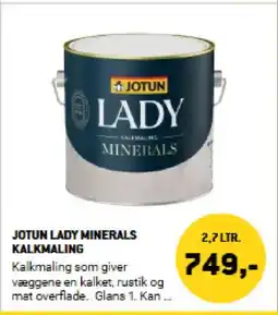 XL-BYG Jotun Lady minerals kalkmaling tilbud