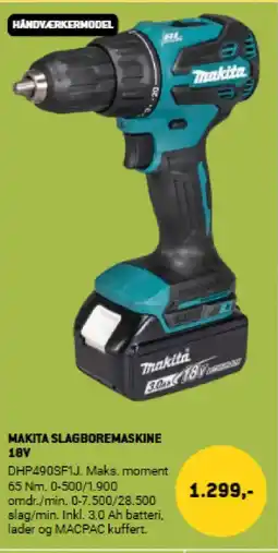 XL-BYG Makita Slagboremaskine 18v tilbud