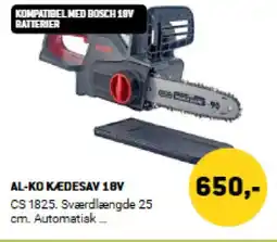 XL-BYG Al-Ko Kædesav 18v tilbud
