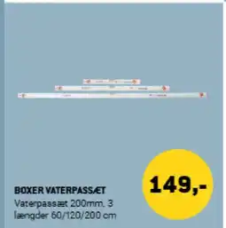 XL-BYG Boxer Vaterpassæt tilbud