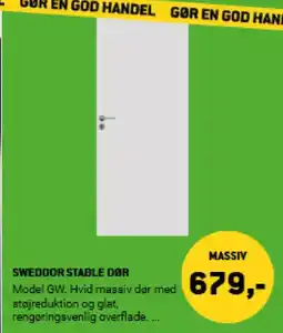 XL-BYG Swedoor stable dør tilbud