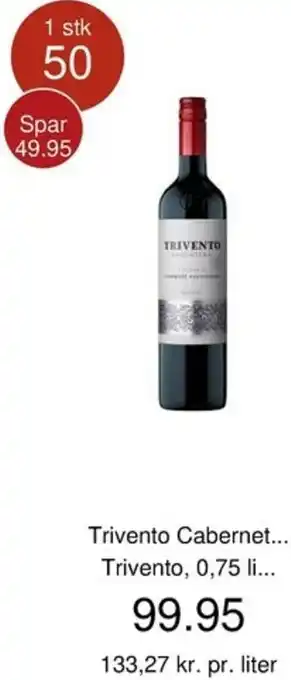 Trivento Cabernet Trivento 0,75 Liter
