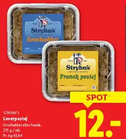 Lidl Stryhns leverpostej tilbud