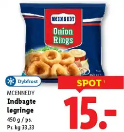 Lidl Indbagte løgringe (Onion Rings) tilbud