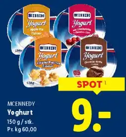 Lidl Mcennedy Yoghurt tilbud