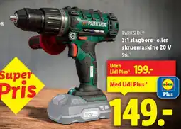 Lidl 3 i 1 slagnøgle- eller skruemaskine 20 V tilbud