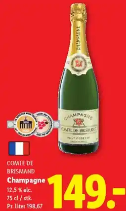Lidl Comte de Brismand Champagne tilbud