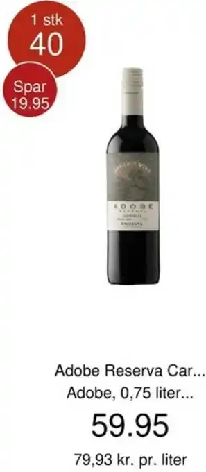 Coop.dk MAD Adobe Reserva Cabernet tilbud