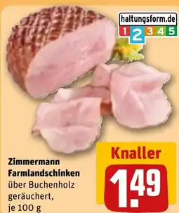 REWE DE Zimmermann Farmlandschinken tilbud