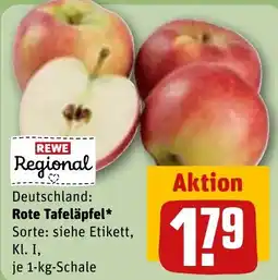 REWE DE REWE Regional Deutschland: Rote Tafeläpfel* tilbud