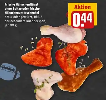 REWE DE Frische Hähnchenflügel ohne Spitze oder frische Hähnchenunterschenkel tilbud