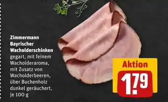 REWE DE Zimmermann Bayrischer Wacholderschinken tilbud
