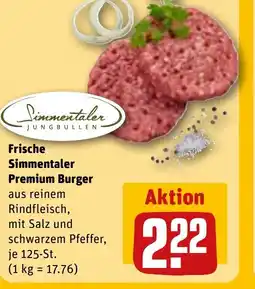 REWE DE Simmentaler Frische Premium Burger tilbud