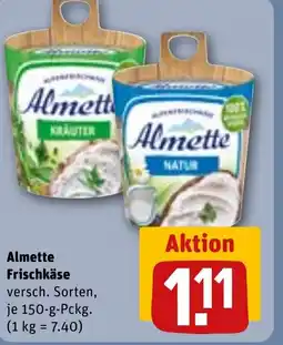 REWE DE Almette Frischkäse tilbud