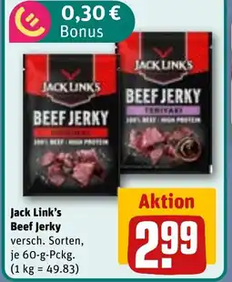 REWE DE Jack Link's Beef Jerky tilbud