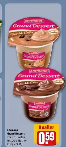 REWE DE Ehrmann Grand Dessert tilbud