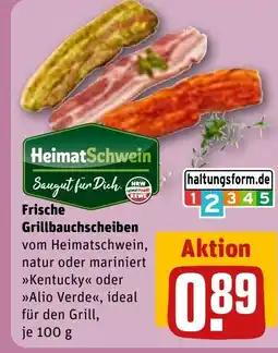 REWE DE Frische Grillbauchscheiben v tilbud