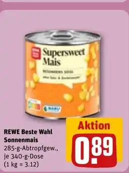 REWE DE REWE Beste Wahl Sonnenmais tilbud