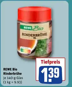REWE DE REWE Bio Rinderbrühe tilbud