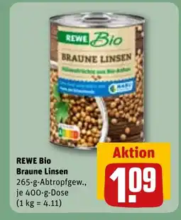 REWE DE REWE Bio Braune Linsen tilbud