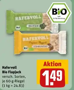REWE DE Hafervoll Bio Flapjack tilbud
