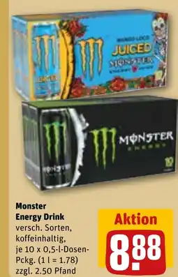 REWE DE Monster Energy Drink tilbud