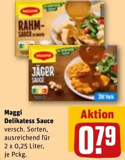 REWE DE Maggi Delikatess Sauce versch. Sorten, tilbud