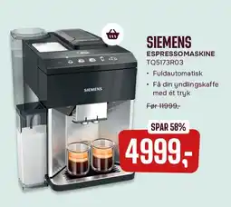 Skousen Siemens espressomaskine tilbud