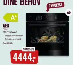 Skousen AEG ovn TASPB53WAB tilbud