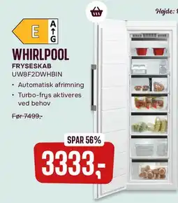 Skousen WHIRLPOOL FRYSESKAB tilbud