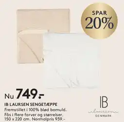 SENG IB LAURSEN SENGETÆPPE tilbud