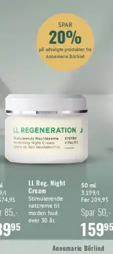 Helsam LL Reg. Night Cream tilbud