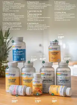 Helsam Kosttilskud (Solaray assortment) tilbud