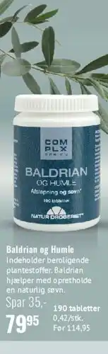Helsam Baldrian og Humle tilbud