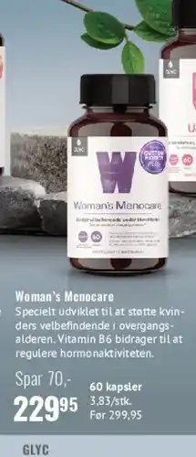 Helsam Woman's Menocare tilbud