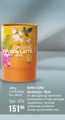 Helsam Golden Latte (Gurkemeje + Rose) tilbud