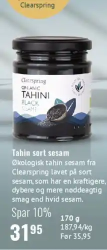 Helsam Tahini Sort Sesam tilbud