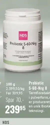 Helsam Probiotic S-60-Nr tilbud