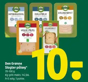 DEN GRØNNE Slagter pålæg