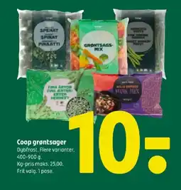Coop 365 COOP Grøntsager tilbud