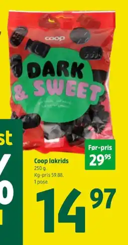 Coop 365 COOP Lakrids tilbud