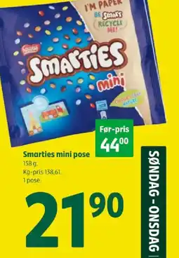 Coop 365 SMARTIES Mini pose tilbud